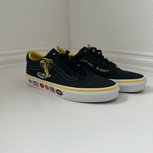 VANS Old Skool X Cobra Kai Low Black - Size 6 M, Size 7.5 W